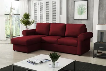 Monaco Hjørnesofa - Rød - Møbler - Sofaer - Sovesofaer