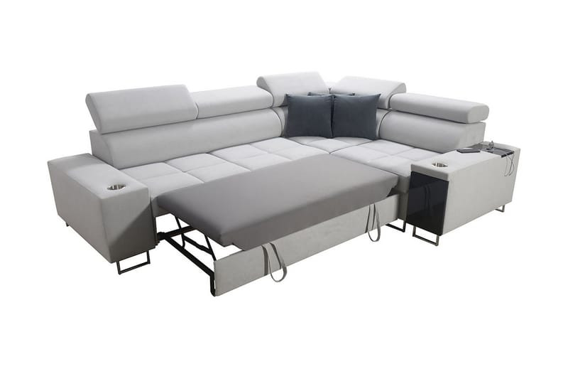 Morenia 3-pers. Hjørnesovesofa Venstre - Brun - Møbler - Sofaer - Sovesofaer