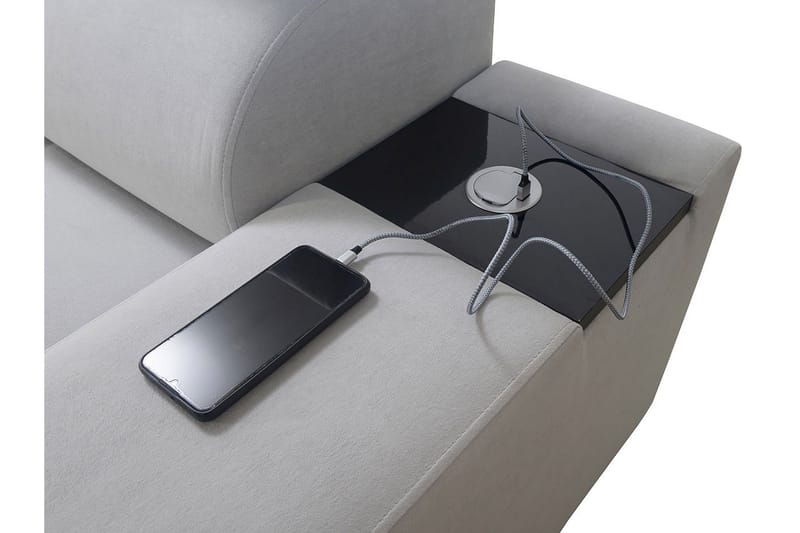 Morenia 3-pers. Hjørnesovesofa Højre - Lysegrå - Møbler - Sofaer - Sovesofaer