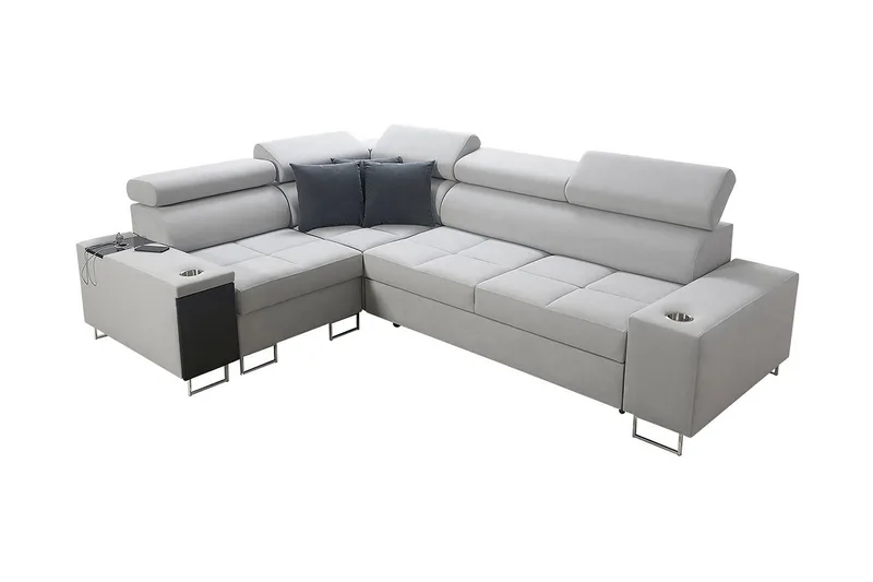 Morenia 3-pers. Hjørnesovesofa Venstre, Hvid