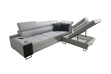 Morenia 3-pers. Hjørnesovesofa Højre - Hvid - Møbler - Sofaer - Sovesofaer