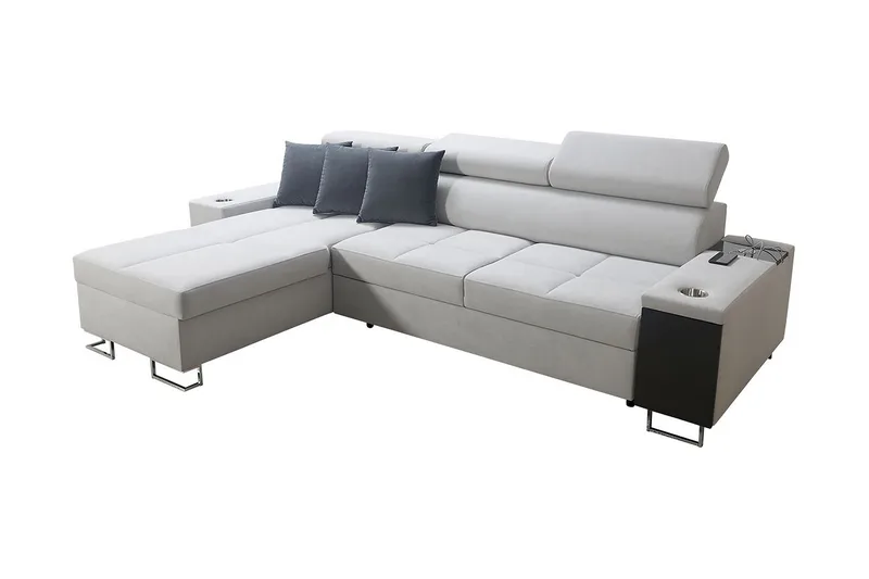 Morenia 3-pers. Hjørnesovesofa Venstre, Hvid