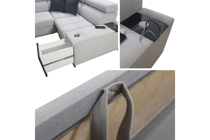 Morenia 3-pers. Hjørnesovesofa Venstre - Brun - Møbler - Sofaer - Sovesofaer