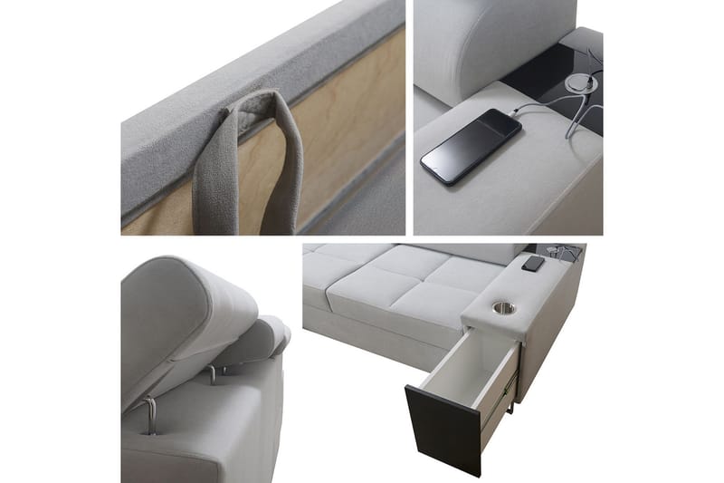 Morenia 3-pers. Hjørnesovesofa Højre - Brun - Møbler - Sofaer - Sovesofaer