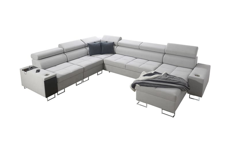 Morenia 4-pers. Hjørnesovesofa Højre - Hvid - Møbler - Sofaer - Sovesofaer