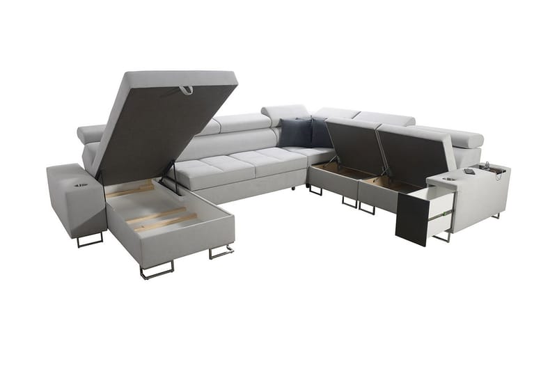Morenia 4-pers. Hjørnesovesofa Højre - Sort - Møbler - Sofaer - Sovesofaer