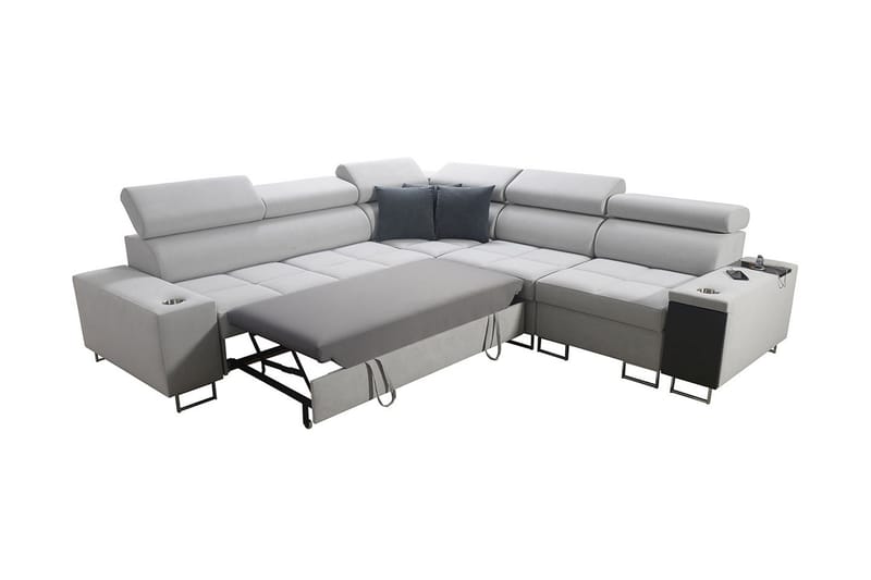 Morenia 4-pers. Hjørnesovesofa Højre - Hvid - Møbler - Sofaer - Sovesofaer