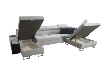 Morenia 4-pers. Hjørnesovesofa Højre - Hvid - Møbler - Sofaer - Sovesofaer