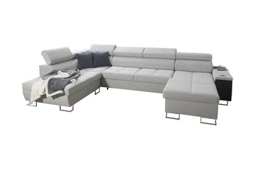 Morenia 4-pers. Hjørnesovesofa Højre - Hvid - Møbler - Sofaer - Sovesofaer