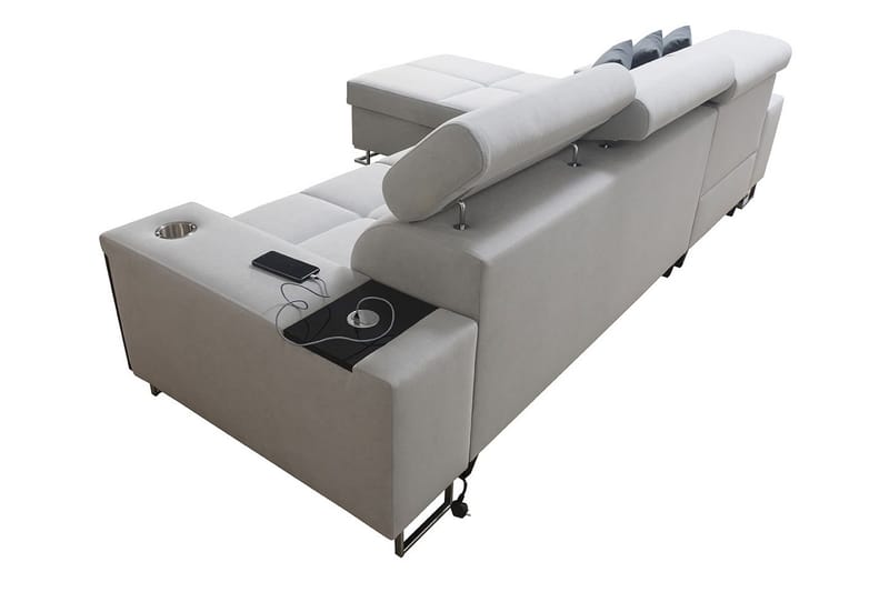 Morenia 4-pers. Hjørnesovesofa Højre - Lysegrå - Møbler - Sofaer - Sovesofaer