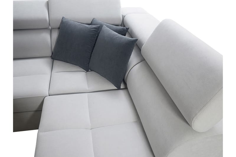 Morenia 4-pers. Hjørnesovesofa Højre - Hvid - Møbler - Sofaer - Sovesofaer