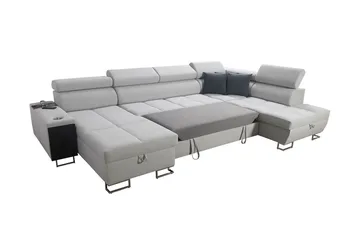 Morenia 4-pers. Hjørnesovesofa Højre - Hvid - Møbler - Sofaer - Sovesofaer