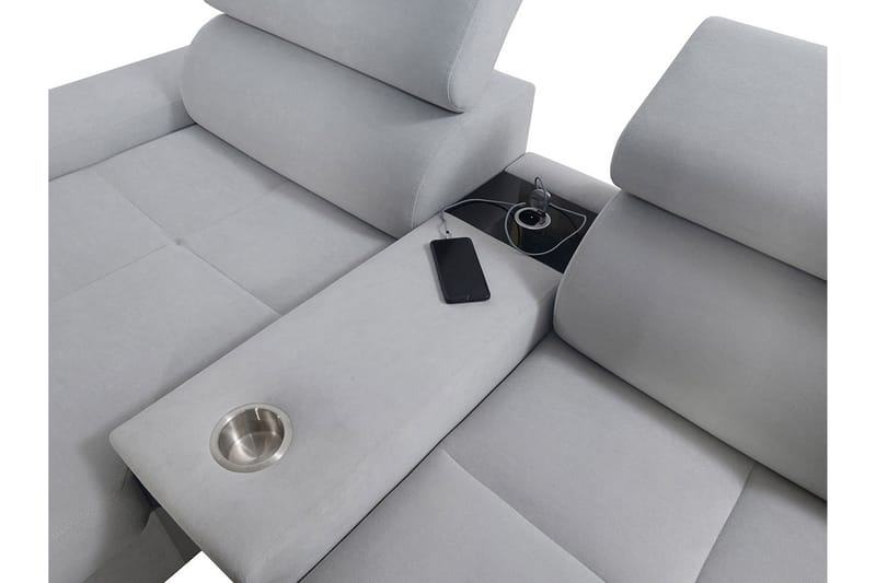 Morenia 4-pers. Hjørnesovesofa Højre - Lysegrå - Møbler - Sofaer - Sovesofaer