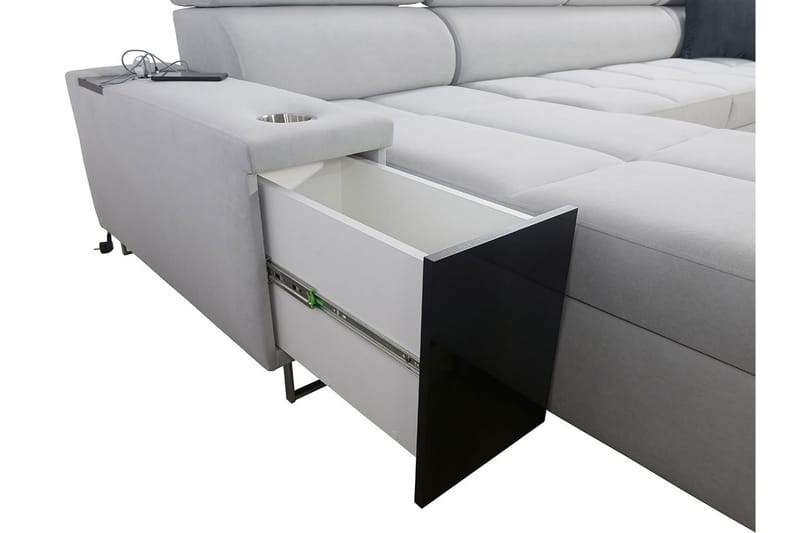 Morenia 4-pers. Hjørnesovesofa Højre - Hvid - Møbler - Sofaer - Sovesofaer