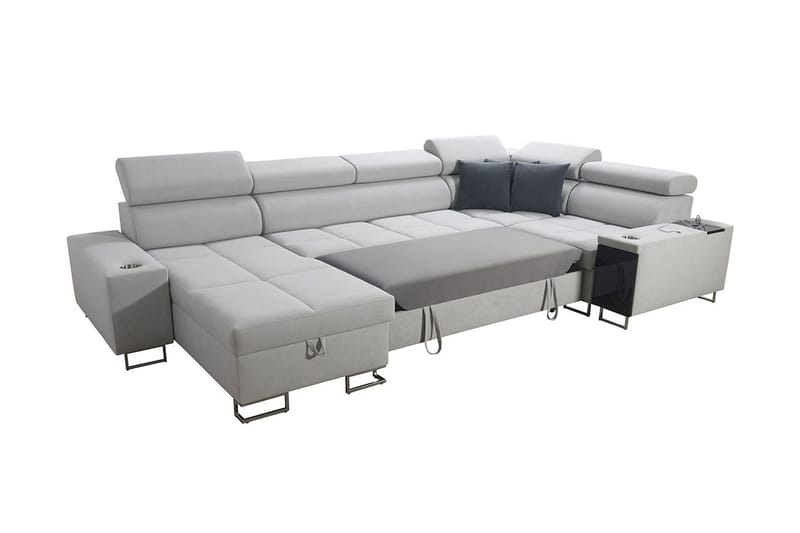 Morenia 4-pers. Hjørnesovesofa Højre - Hvid - Møbler - Sofaer - Sovesofaer