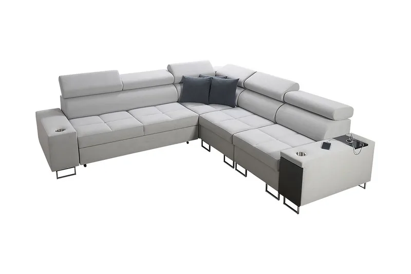 Morenia 4-pers. Hjørnesovesofa Højre - Hvid - Møbler - Sofaer - Sovesofaer