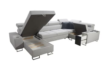 Morenia 4-pers. Hjørnesovesofa Højre - Hvid - Møbler - Sofaer - Sovesofaer