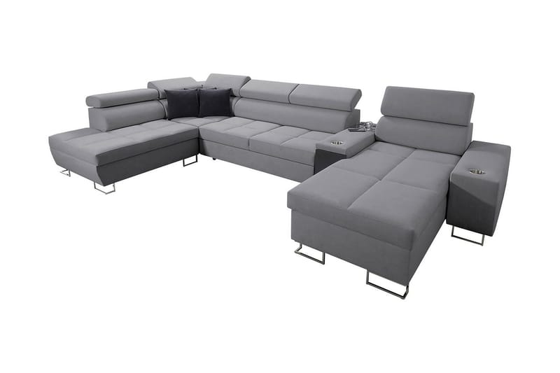 Morenia 4-pers. Hjørnesovesofa Højre, Lysegrå