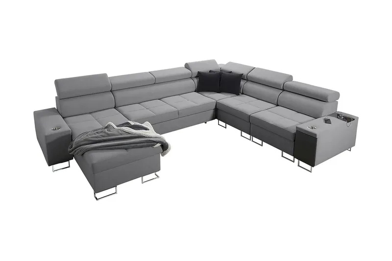 Morenia 4-pers. Hjørnesovesofa Venstre, Lysegrå