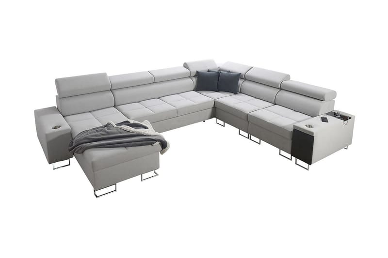 Morenia 4-pers. Hjørnesovesofa Venstre - Hvid - Møbler - Sofaer - Sovesofaer