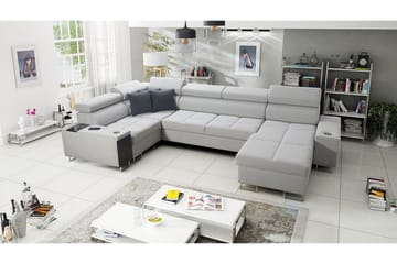 Morenia 4-pers. Hjørnesovesofa Højre - Hvid - Møbler - Sofaer - Sovesofaer