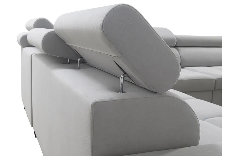 Morenia 4-pers. Hjørnesovesofa Højre - Lysegrå - Møbler - Sofaer - Sovesofaer