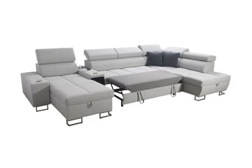 Morenia 4-pers. Hjørnesovesofa Højre - Lyserød - Møbler - Sofaer - Sovesofaer