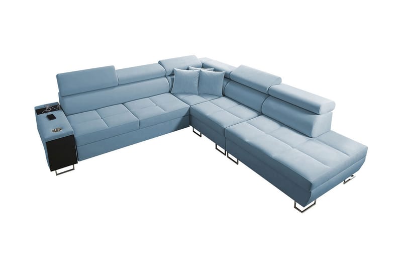 Morenia Sovesofa m. Chaiselong L-formet - Sovesofaer - Velour sofaer