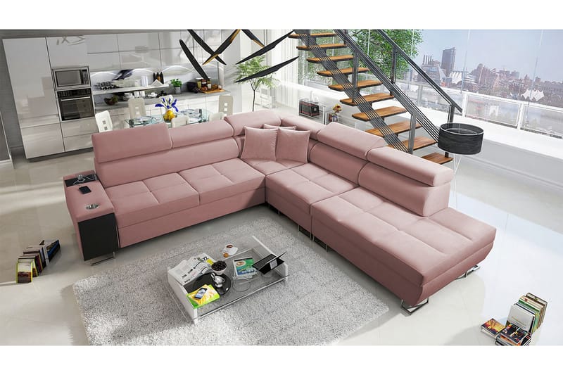 Morenia Sovesofa m. Chaiselong L-formet - Møbler - Sofaer - Sovesofaer