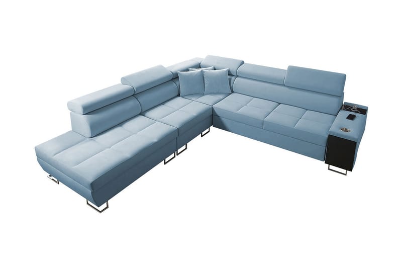 Morenia Sovesofa m. Chaiselong L-formet - Sovesofaer - Velour sofaer