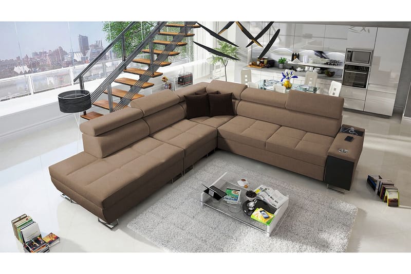 Morenia Sovesofa m. Chaiselong L-formet - Møbler - Sofaer - Sovesofaer