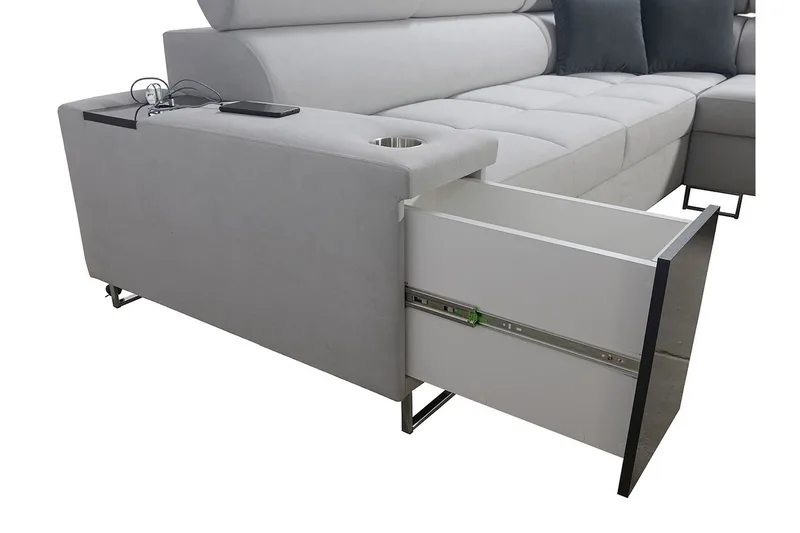 Morenia Sovesofa m. Chaiselong L-formet - Møbler - Sofaer - Sovesofaer