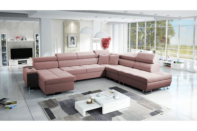 Morenia Sovesofa m. To Chaiselonger - Sovesofaer - Sovesofa chaiselong - Velour sofaer