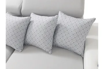 Mumtaz U-Sovesofa Chaiselong Højre - Hvid/Lysegrå - Møbler - Sofaer - Sovesofaer