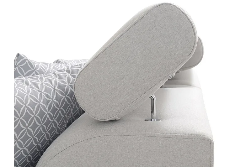 Mumtaz U-Sovesofa Chaiselong Højre - Hvid/Lysegrå - Møbler - Sofaer - Sovesofaer