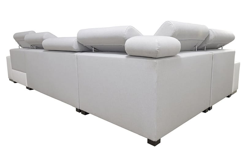 Mumtaz U-Sovesofa Chaiselong Højre - Hvid/Lysegrå - Møbler - Sofaer - Sovesofaer