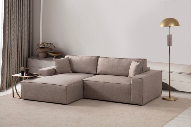 Munehiro Hjørnesovesofa - Brun - Møbler - Sofaer - Sovesofaer