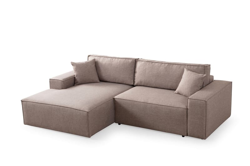 Munehiro Hjørnesovesofa - Brun - Møbler - Sofaer - Sovesofaer