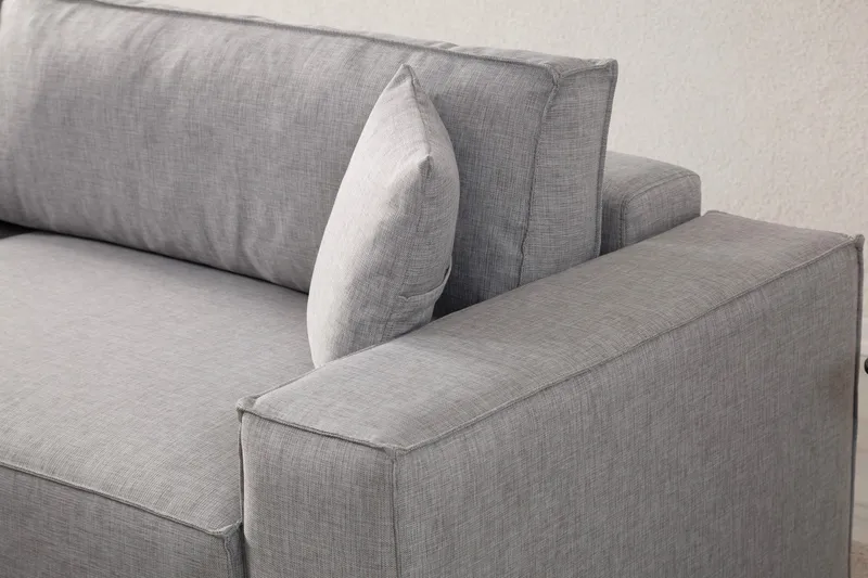 Munehiro Hjørnesovesofa - Lysegrå - Møbler - Sofaer - Sovesofaer