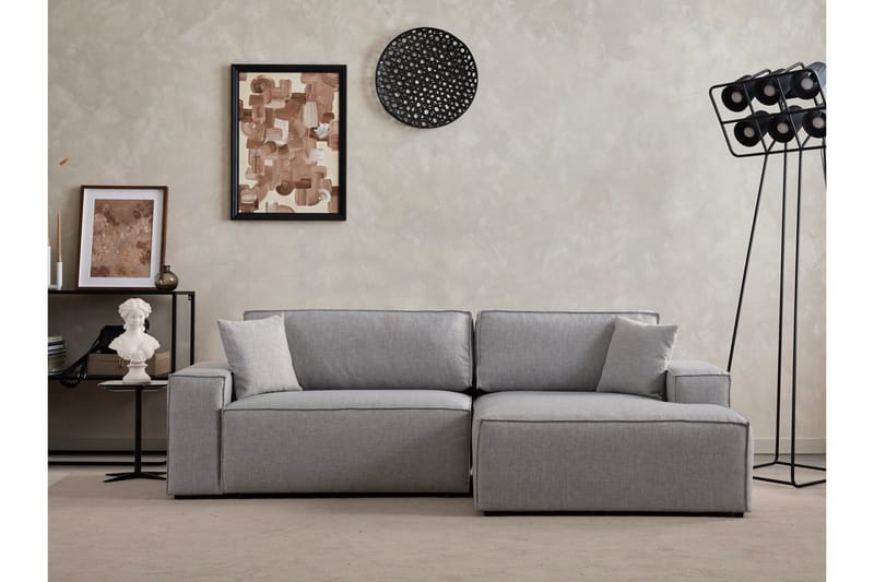 Munehiro Hjørnesovesofa - Lysegrå - M øbler - Sofaer - Sovesofaer
