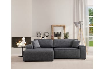Munehiro Hjørnesovesofa - Mørkegrå - Møbler - Sofaer - Sovesofaer
