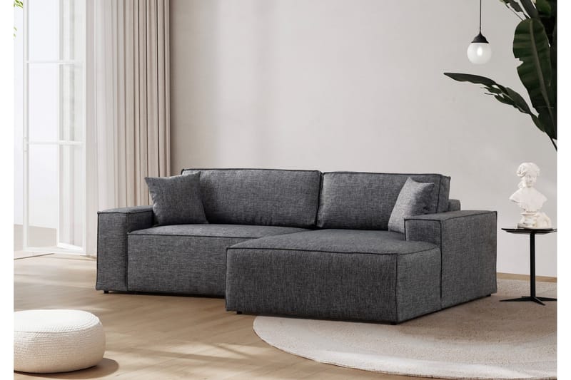 Munehiro Hjørnesovesofa - Mørkegrå - Møbler - Sofaer - Sovesofaer