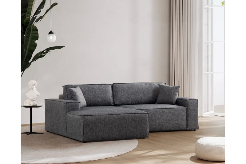 Munehiro Hjørnesovesofa - Mørkegrå - Møbler - Sofaer - Sovesofaer