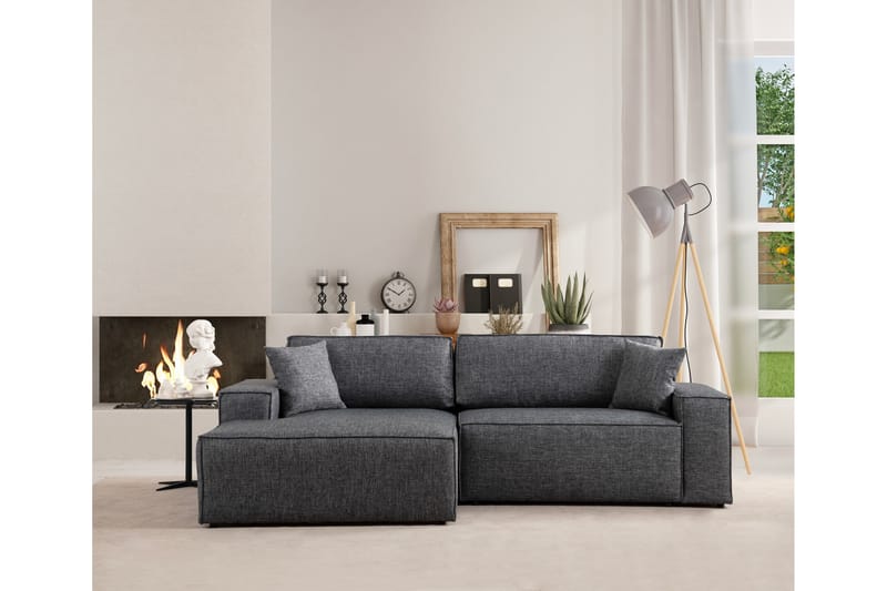 Munehiro Hjørnesovesofa - Mørkegrå - Møbler - Sofaer - Sovesofaer
