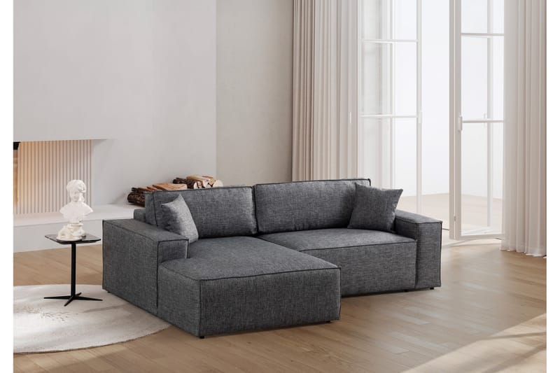 Munehiro Hjørnesovesofa - Mørkegrå - Møbler - Sofaer - Sovesofaer