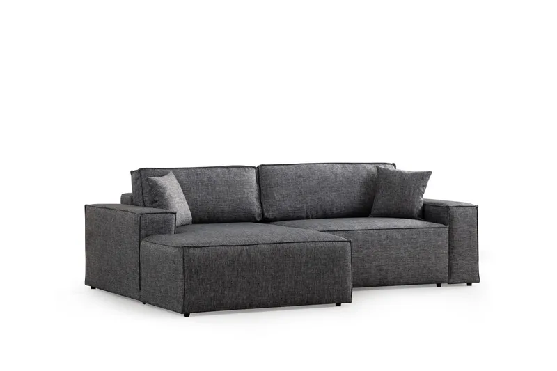 Munehiro Hjørnesovesofa - Mørkegrå - Møbler - Sofaer - Sovesofaer