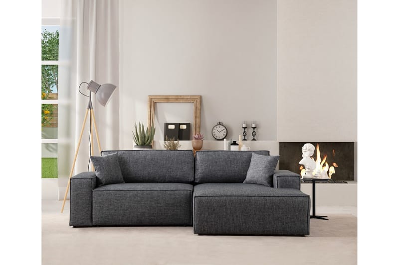 Munehiro Hjørnesovesofa - Mørkegrå - Møbler - Sofaer - Sovesofaer