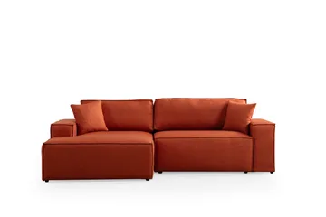 Munehiro Hjørnesovesofa - Orange - Møbler - Sofaer - Sovesofaer