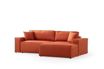 Munehiro Hjørnesovesofa - Orange - Møbler - Sofaer - Sovesofaer