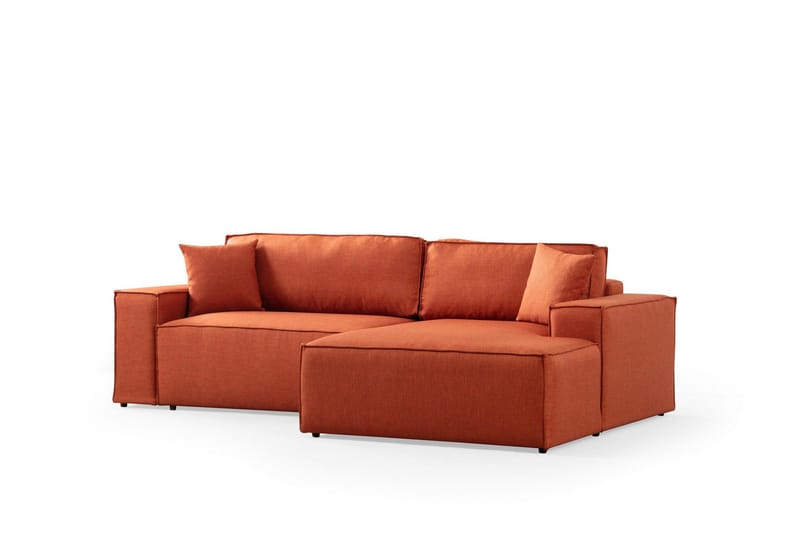 Munehiro Hjørnesovesofa - Orange - Møbler - Sofaer - Sovesofaer